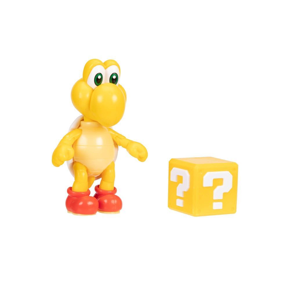 Super Mario Articulated Figure - Red Koopa Troopa with Question Block (4")