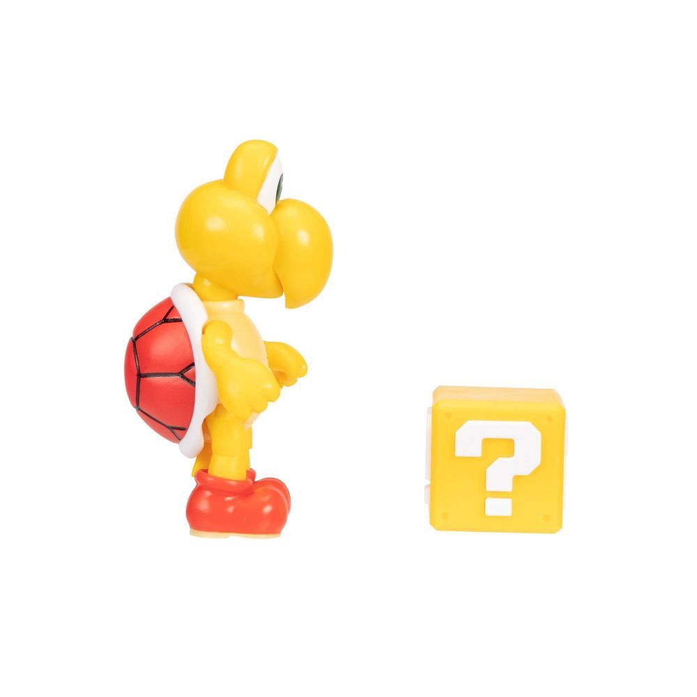 Super Mario Articulated Figure - Red Koopa Troopa with Question Block (4")