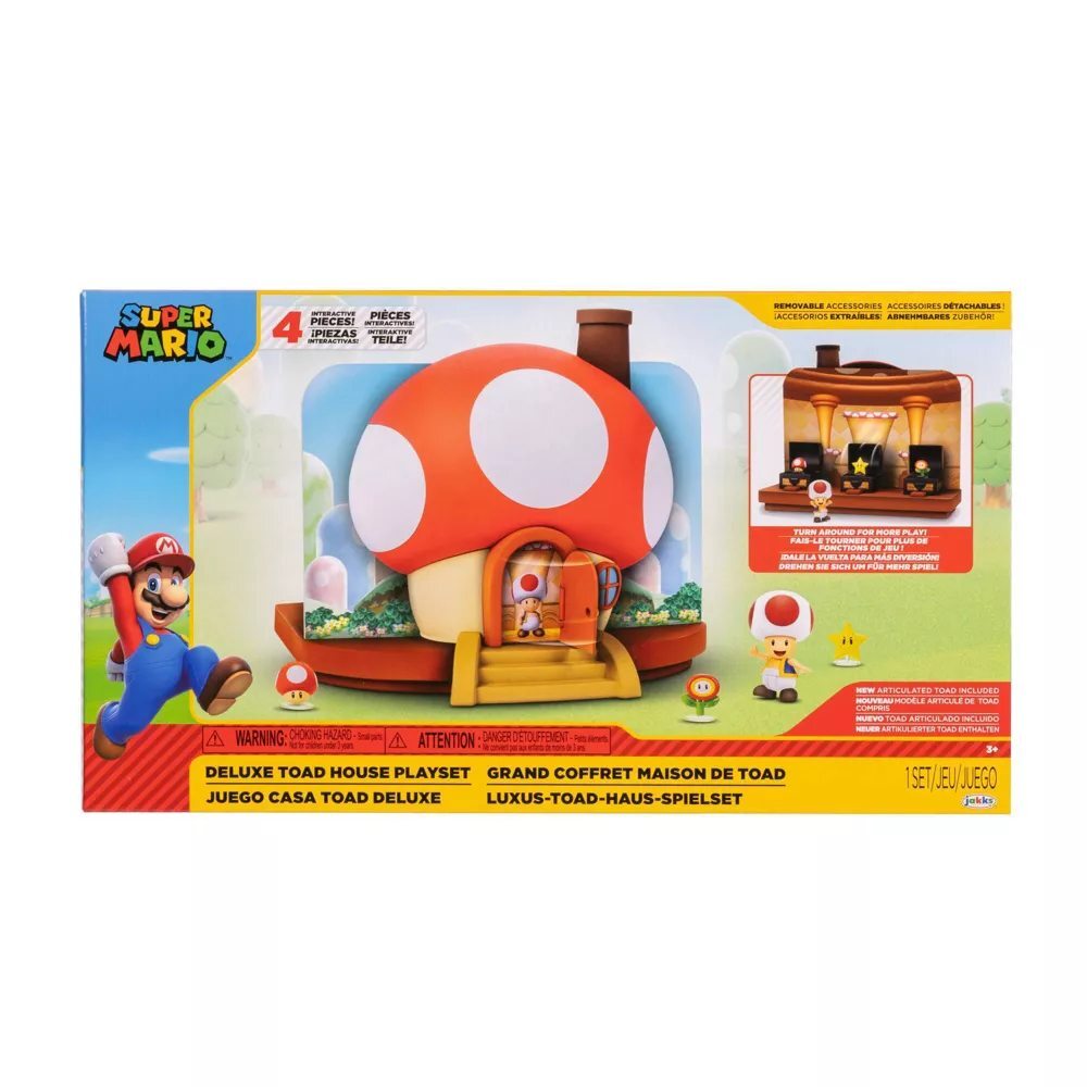 Super Mario - Deluxe Toad House Playset