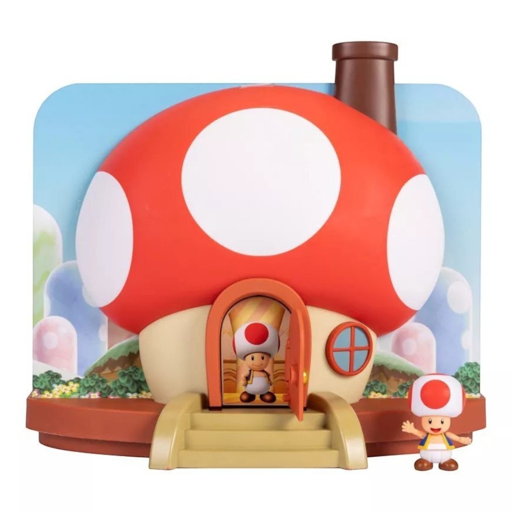 Nintendo Super Mario Deluxe Toad House Playset