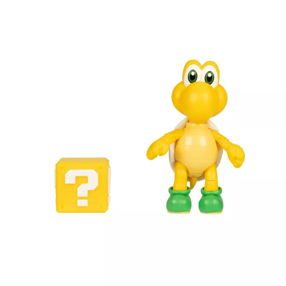 Super Mario Articulated Figure - Koopa Troopa with Block (4")