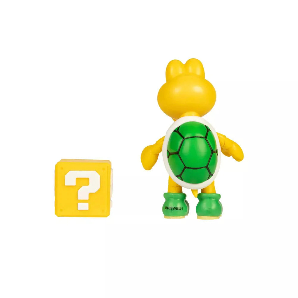 Super Mario Articulated Figure - Koopa Troopa with Block (4")