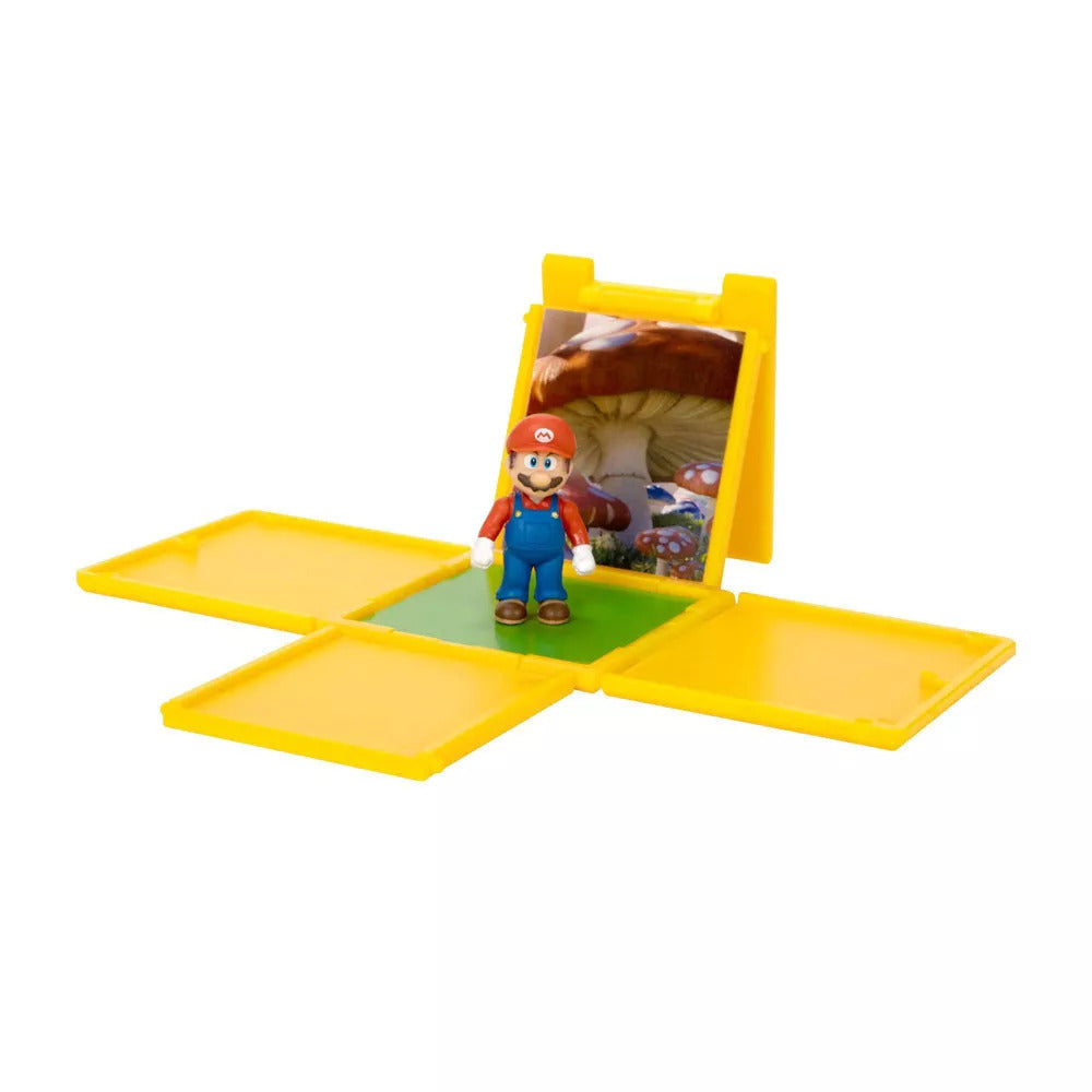 The Super Mario Bros Movie Mario Mini Figure - Mario & Question Block