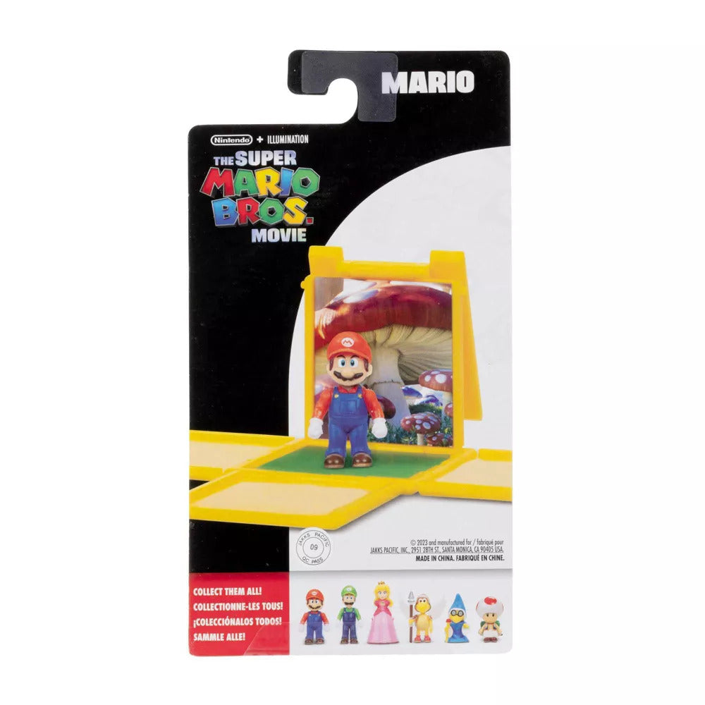 The Super Mario Bros Movie Mario Mini Figure - Mario & Question Block