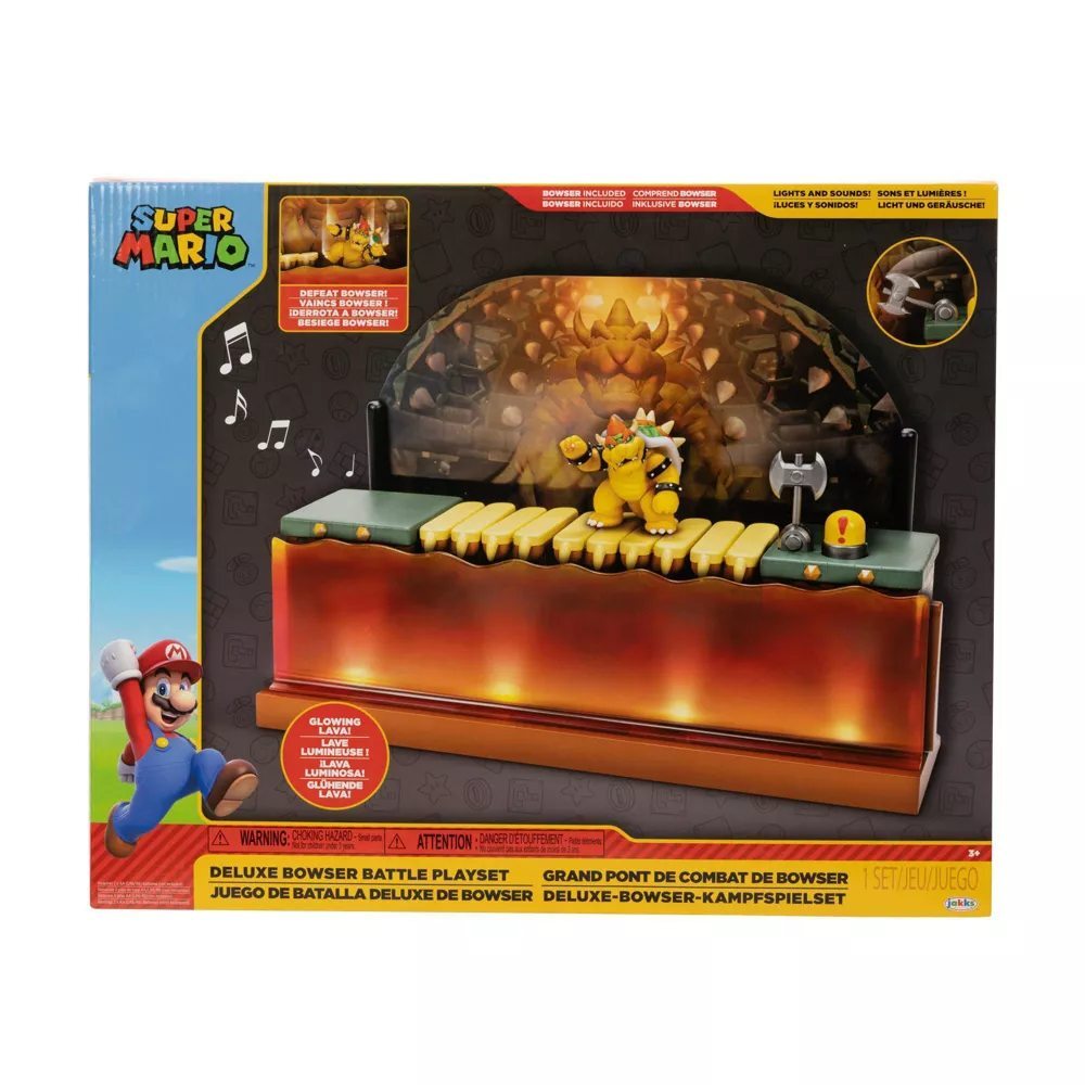 Super Mario - Deluxe Bowser Battle Playset