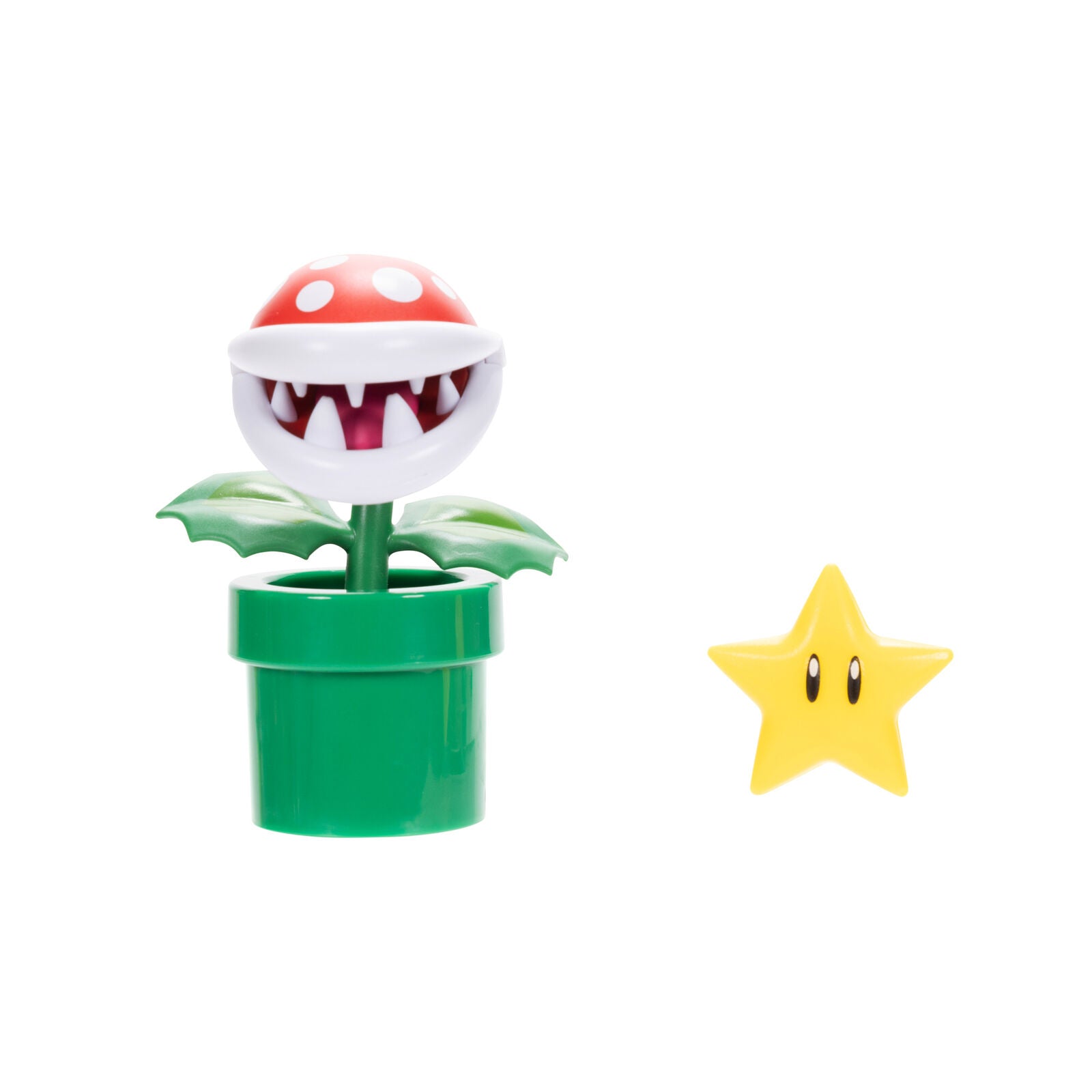Nintendo Super Mario 4" Figures - Piranha Plant with Super Star