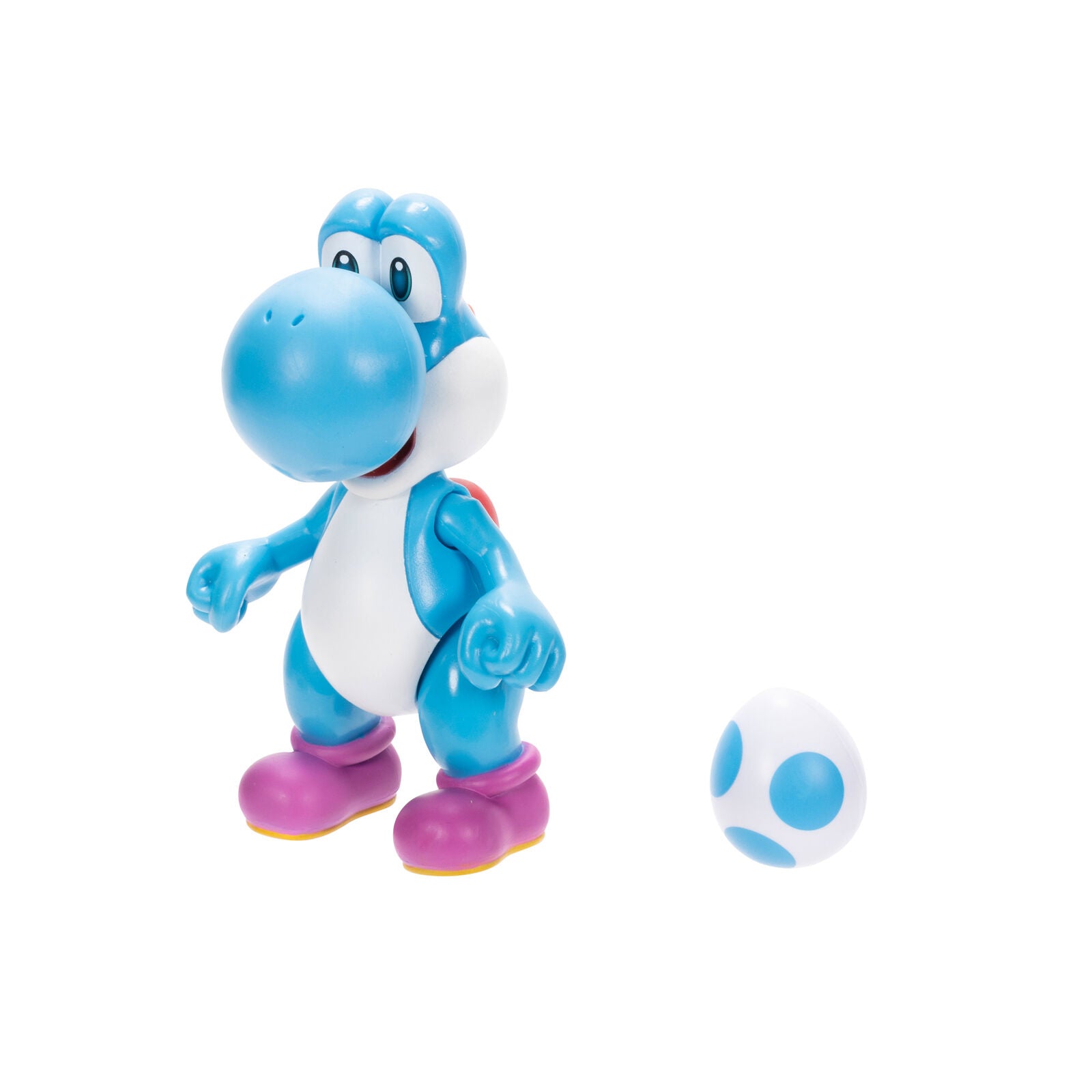 Nintendo Super Mario 4" Figures - Light-Blue Yoshi with Egg