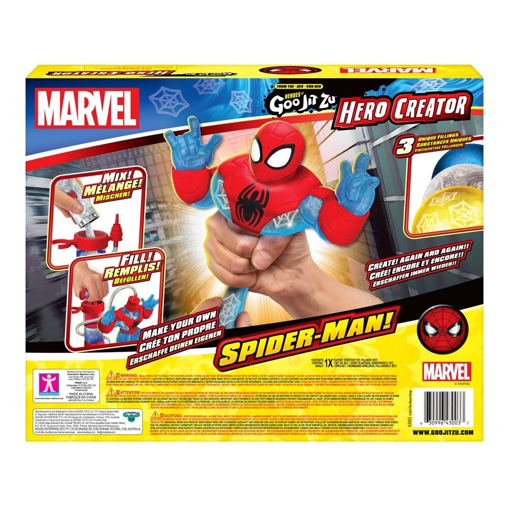 Heroes Goo Jit Zu Marvel Hero Creator Make Your Own Spider-Man