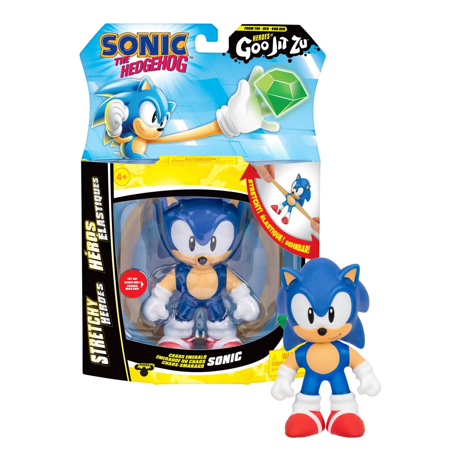 Heroes of Goo Jit Zu Sonic The Hedgehog Stretchy Heroes - Chaos Emerald Sonic