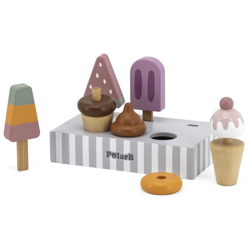 PolarB - Wooden Popsicle & Ice Cream Set