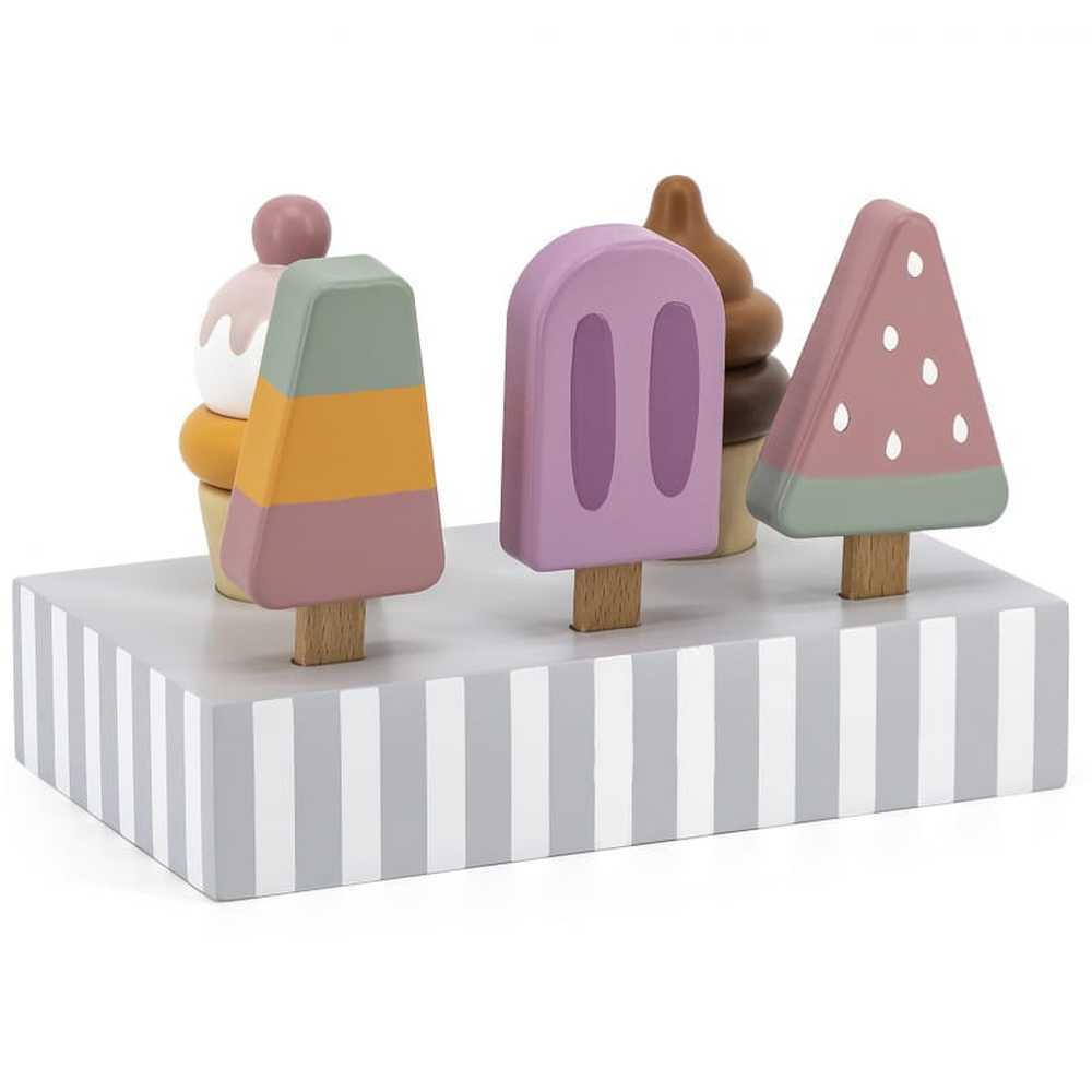 PolarB - Wooden Popsicle & Ice Cream Set