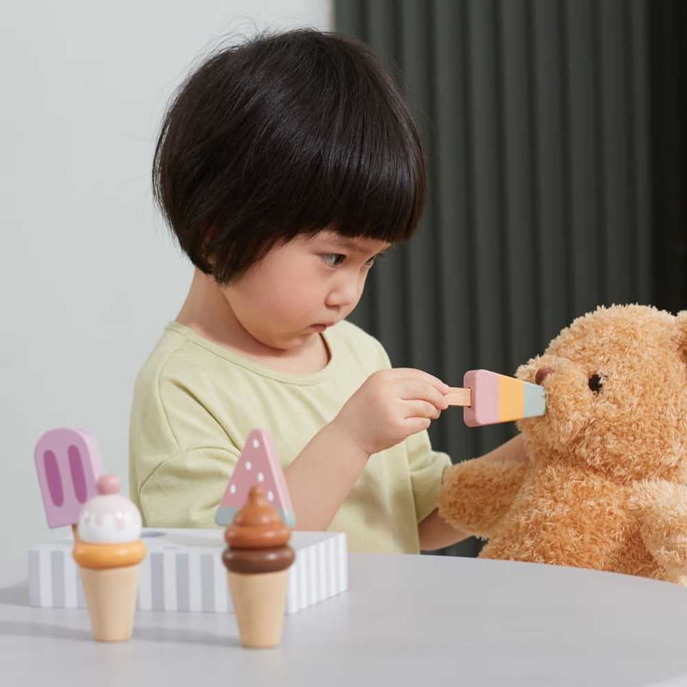 PolarB - Wooden Popsicle & Ice Cream Set