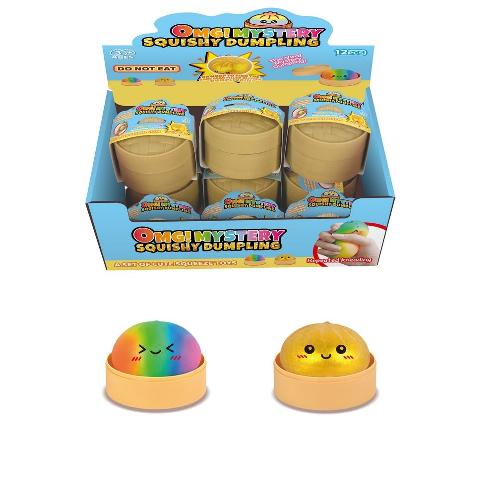 Squishy Mystery Multi-Colour 8.5cm Dumpling Randomly Selected