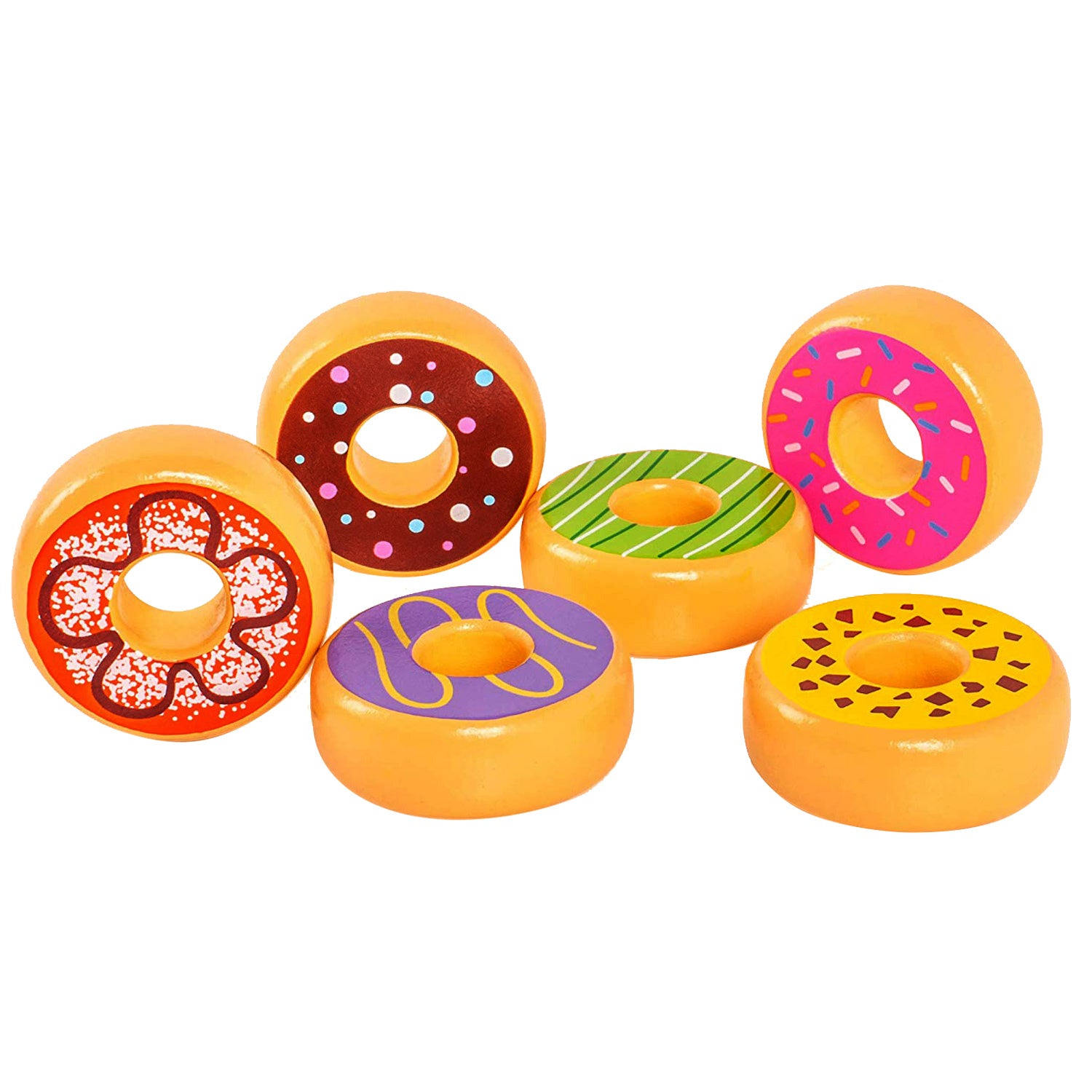 Viga - Wooden Donuts Play Set