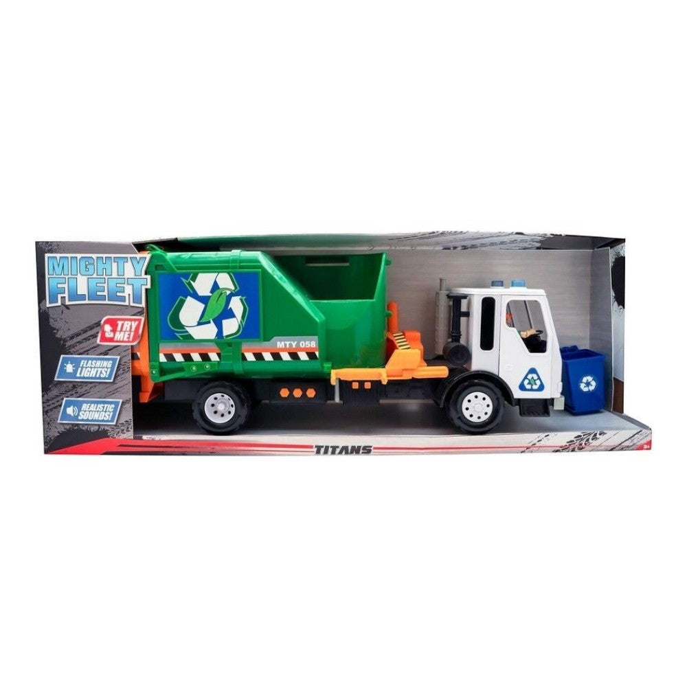 Mighty Fleet Titans Go Green Garbage Truck