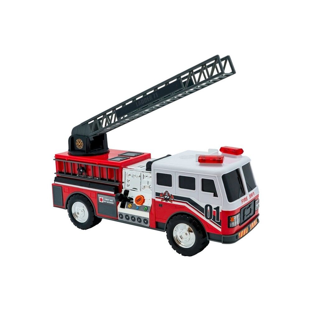 Mighty Fleet Fire Truck with Action Drive