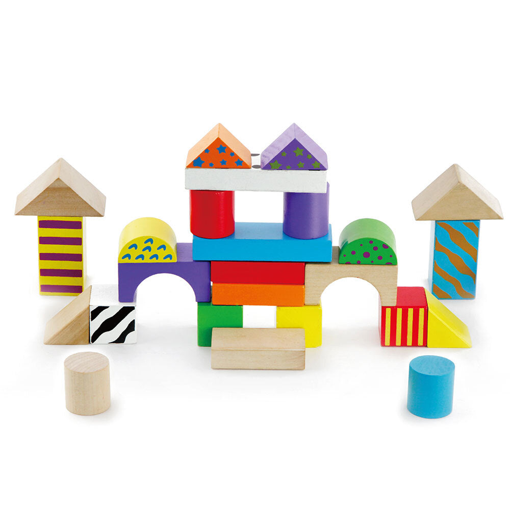 Viga - 50 Colourful Wooden Blocks