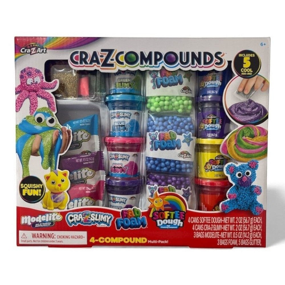 Cra-Z-Art Compounds Squishy Sensations 4-Compound Slime Multi Pack