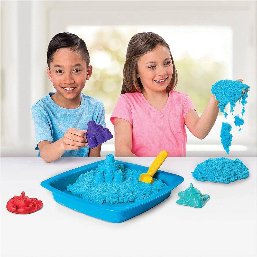 Kinetic Sand Blue Sandbox Set