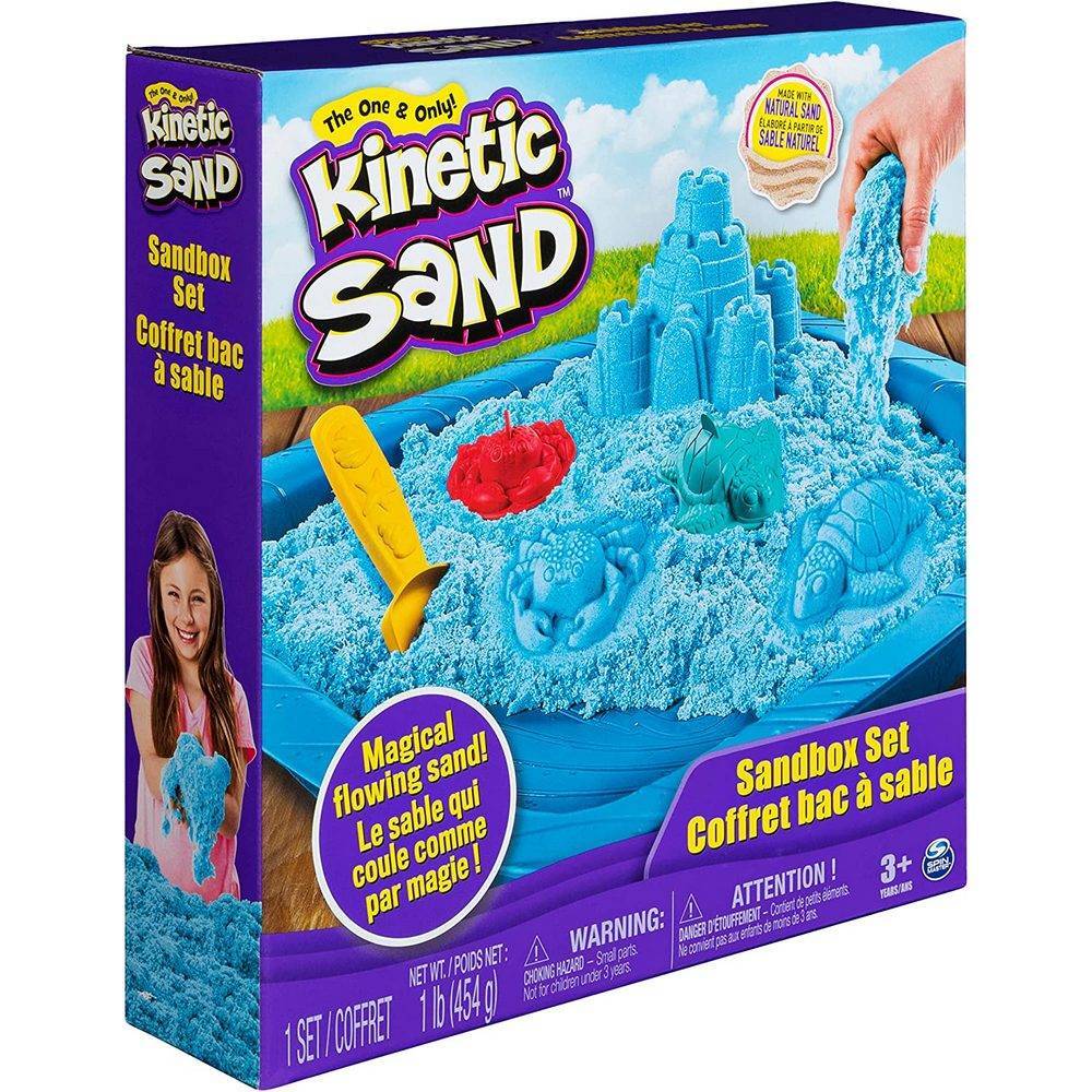 Kinetic Sand Blue Sandbox Set