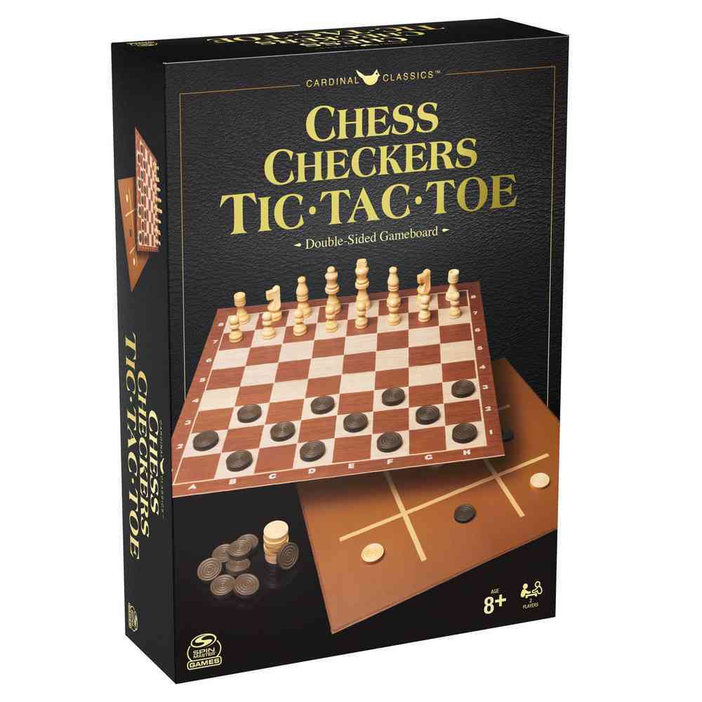 Cardinal Classics - Chess Checkers Tic Tac Toe