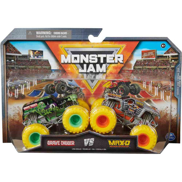 Monster Jam 2 Pack 1:64 Series 28 - Grave Digger vs Max D