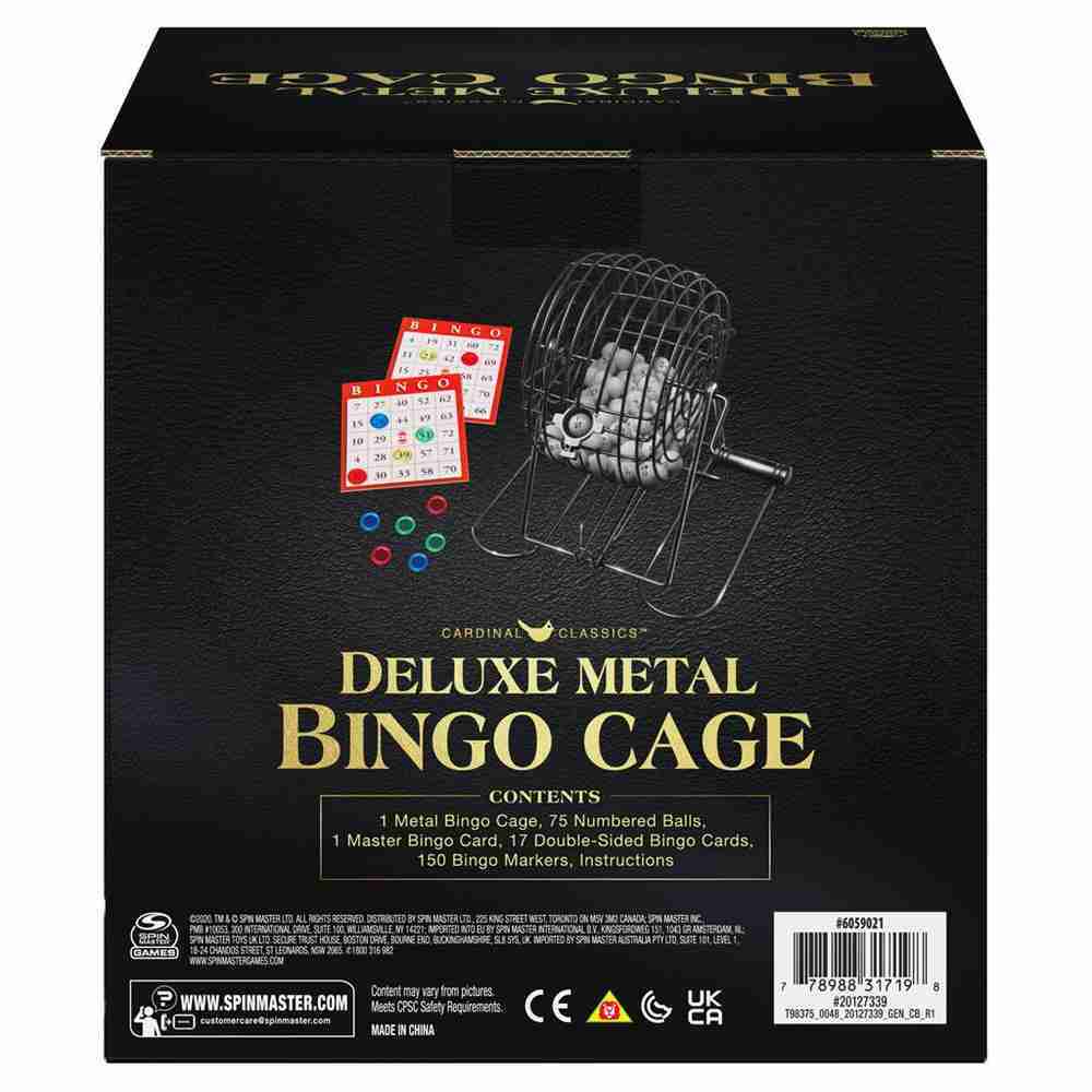 Cardinal Classic - Deluxe Metal Cage Bingo