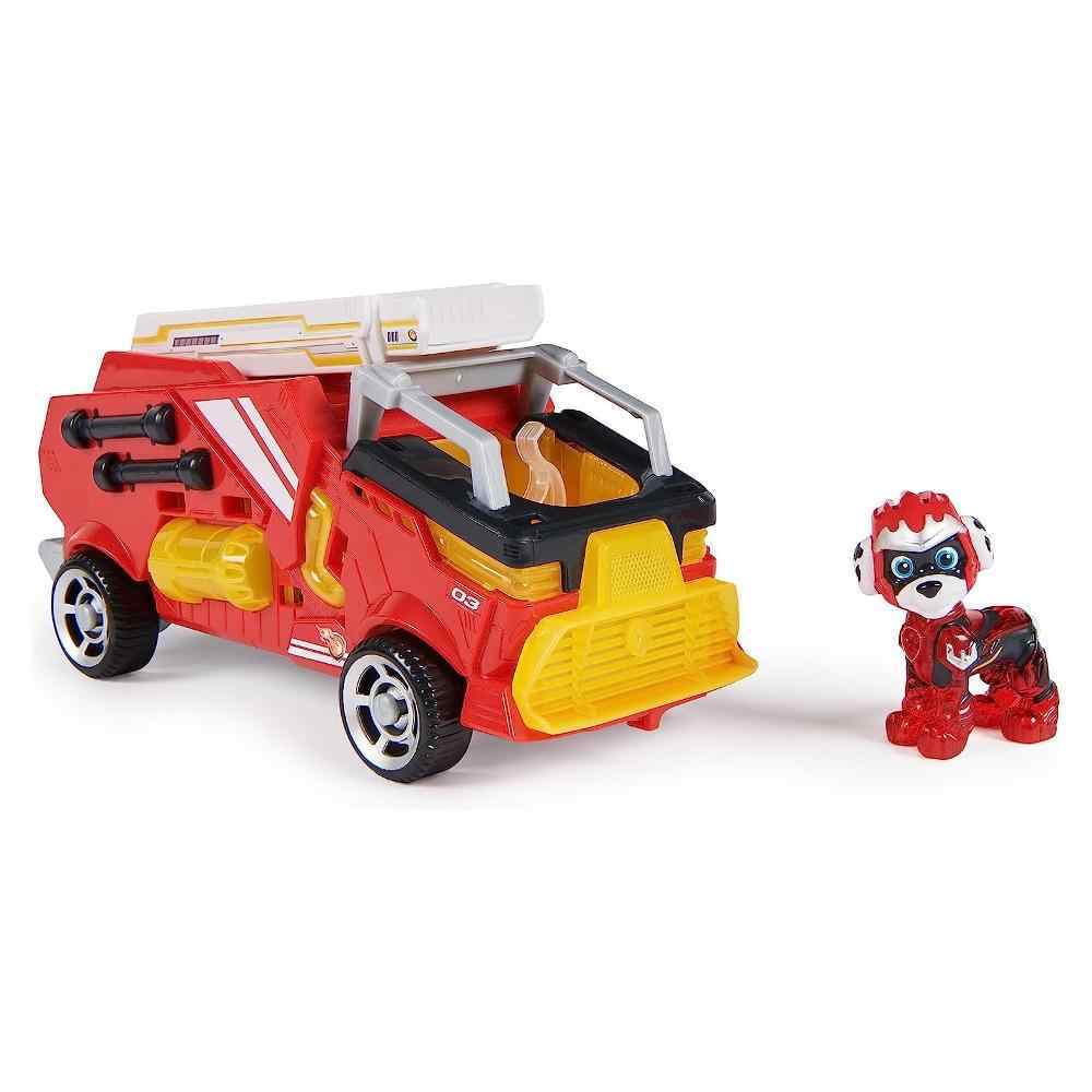 Paw Patrol The Mighty Movie - Mighty Movie Fire Truck & Marshall Figure