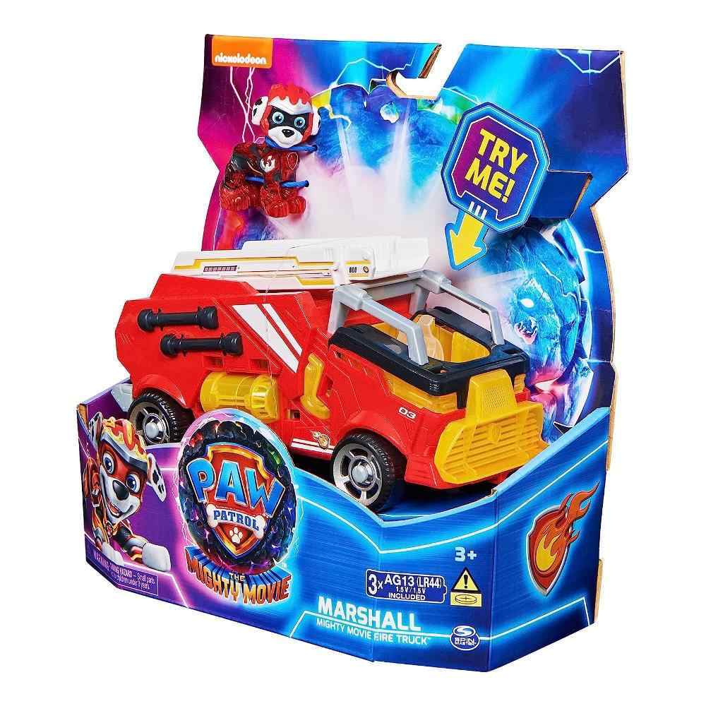 Paw Patrol The Mighty Movie - Mighty Movie Fire Truck & Marshall Figure