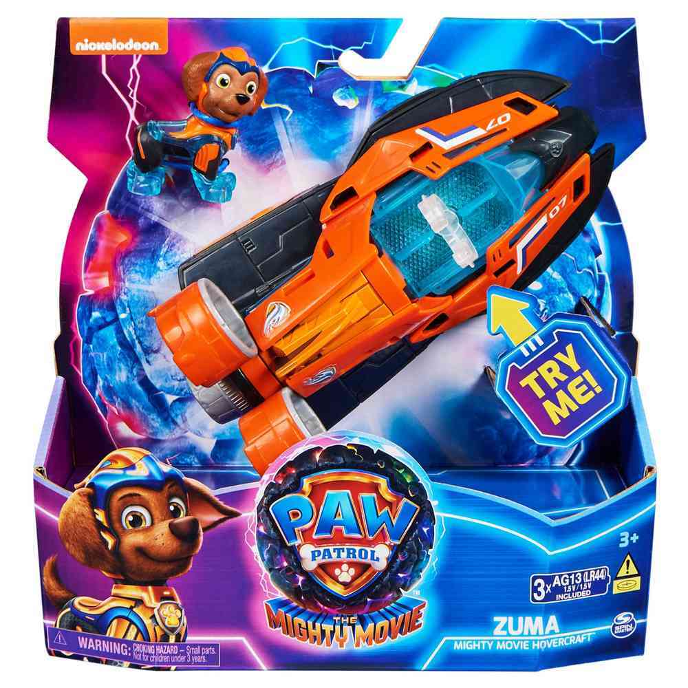 Paw Patrol The Mighty Movie - Mighty Movie Hovercraft & Zuma Figure