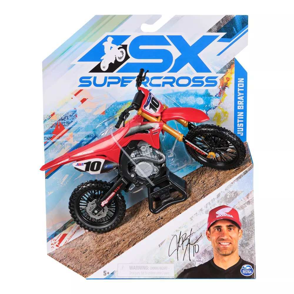 SX Supercross Motorcycle 1:10 Honda - Justin Brayton