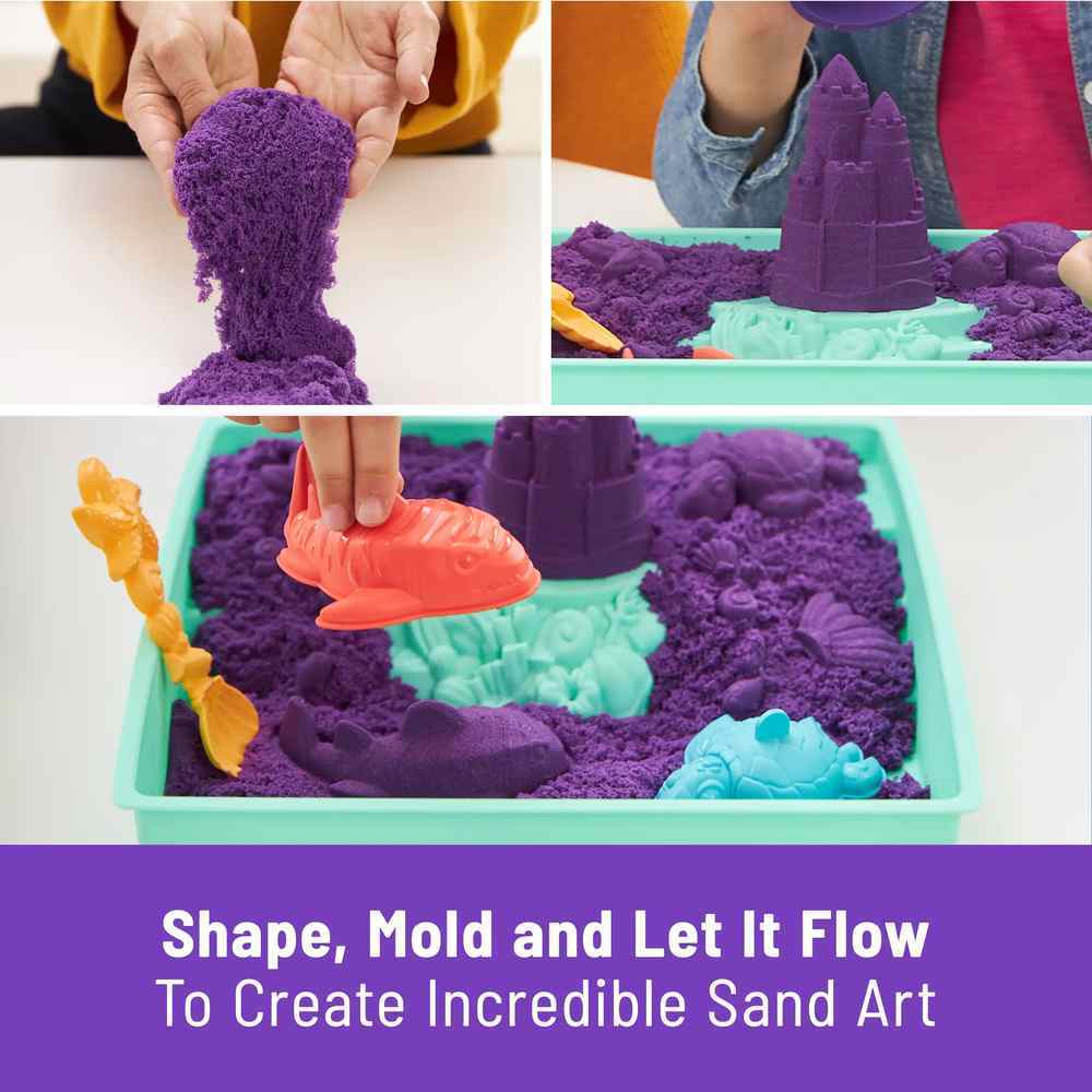 Kinetic sand sandbox & 2024 molds