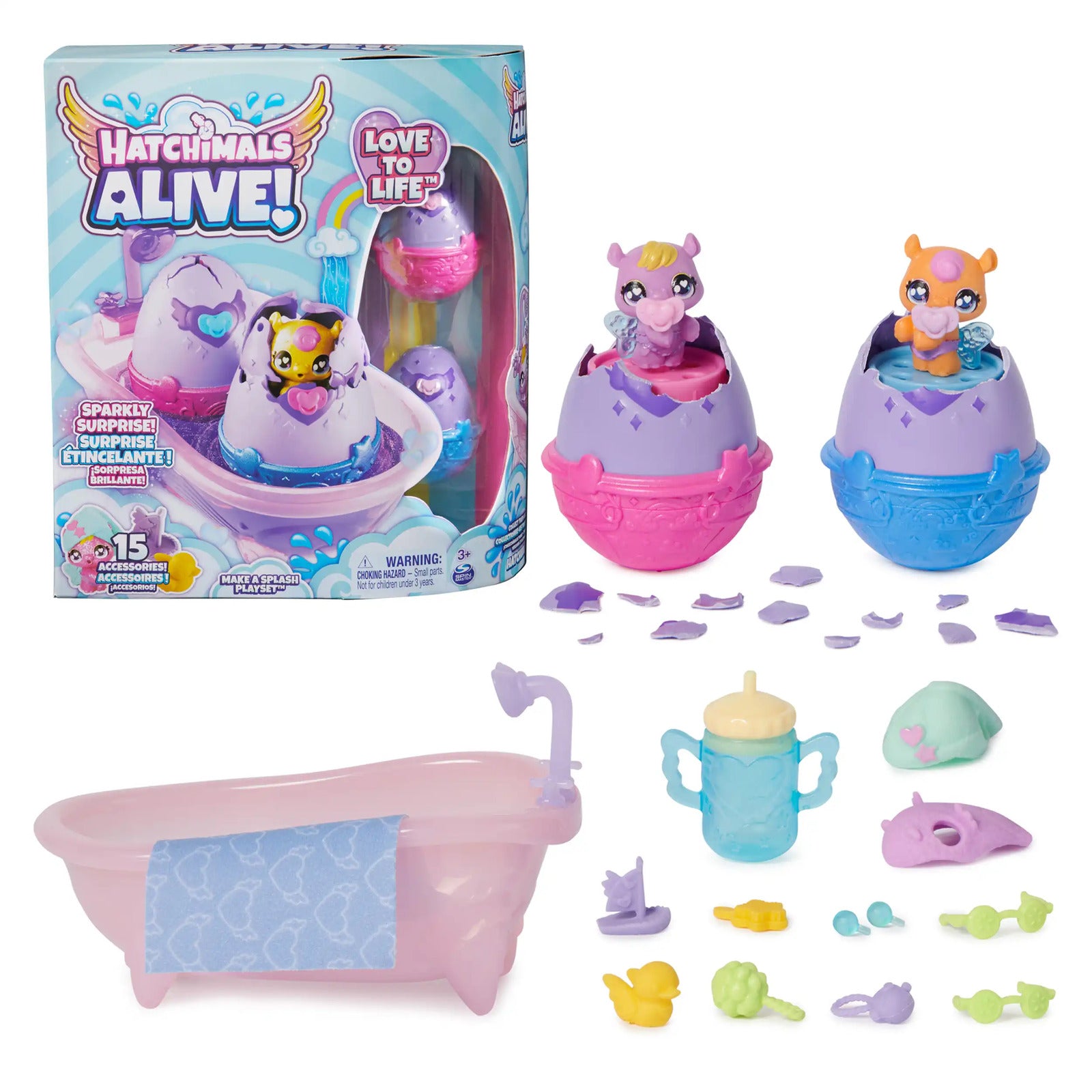 Hatchimals Alive Love To Life - Make A Splash Playset