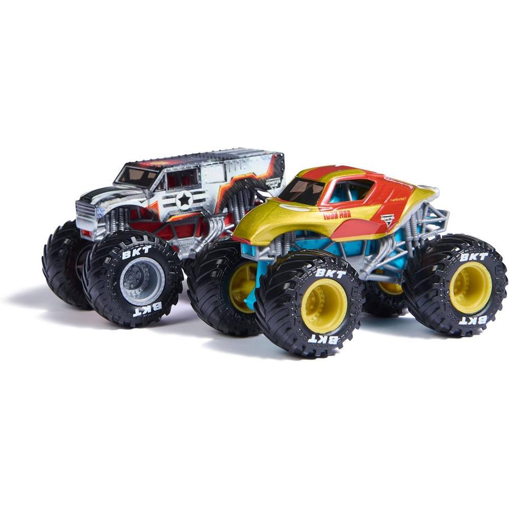 Monster Jam Marvel 1:64 2 Pack Series 1 - Iron Man vs War Machine