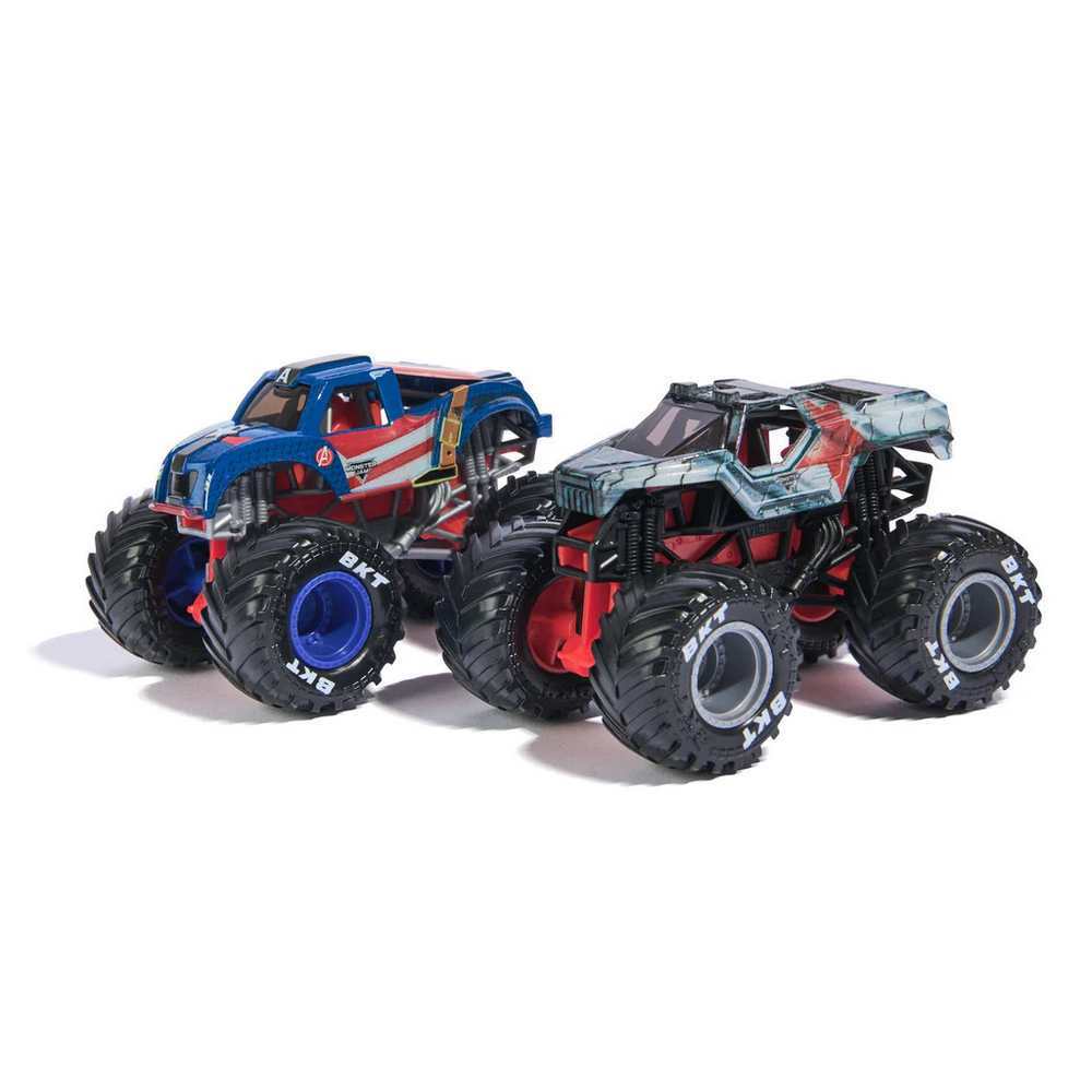 Monster Jam Marvel 1:64 2 Pack Series 2 - Captain America vs Winter Soldier