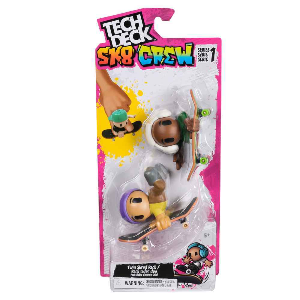 Tech Deck Sk8 Crew Series 1 - Twin Shred Pack Assorted