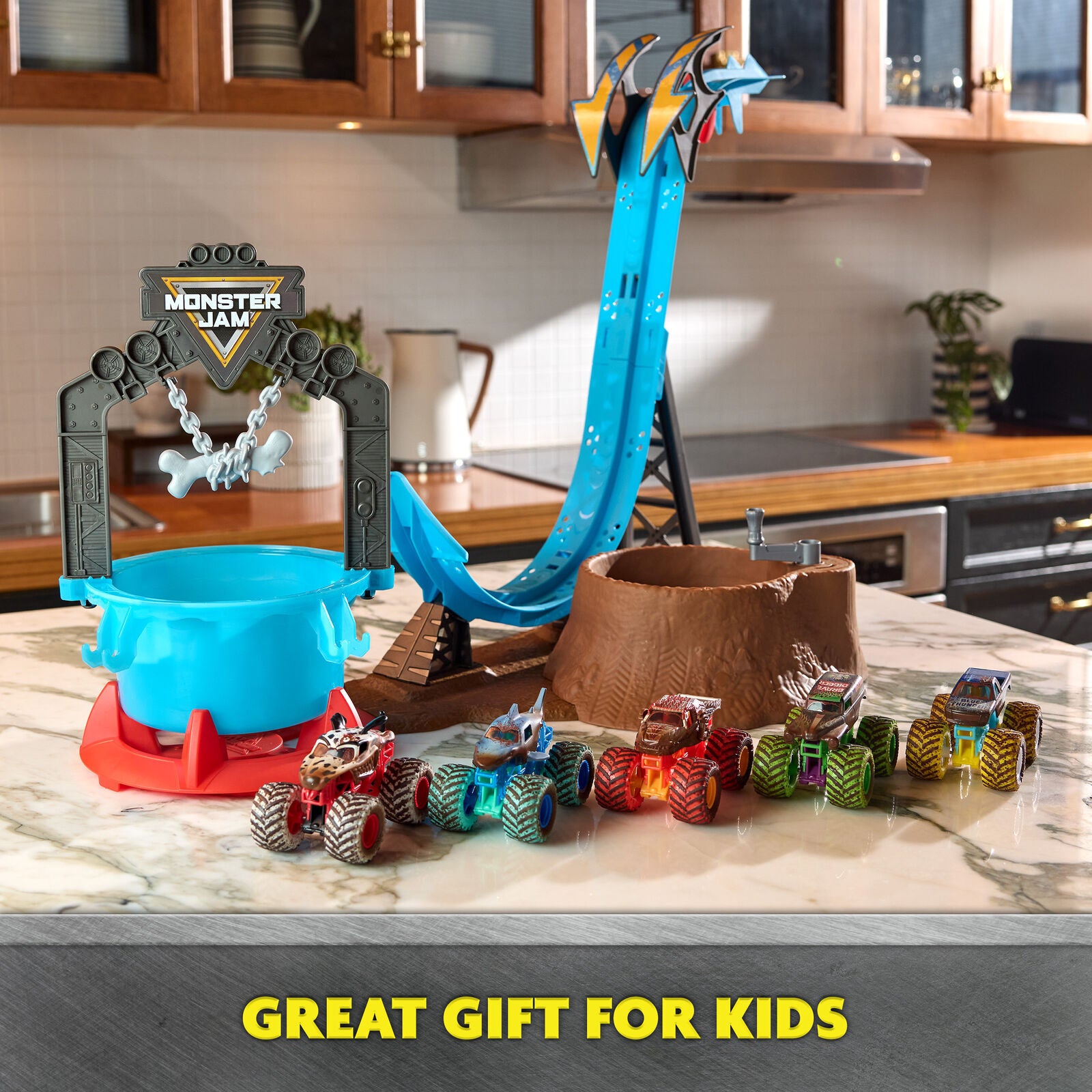 Monster Jam 1:64 Truck Wash Playset