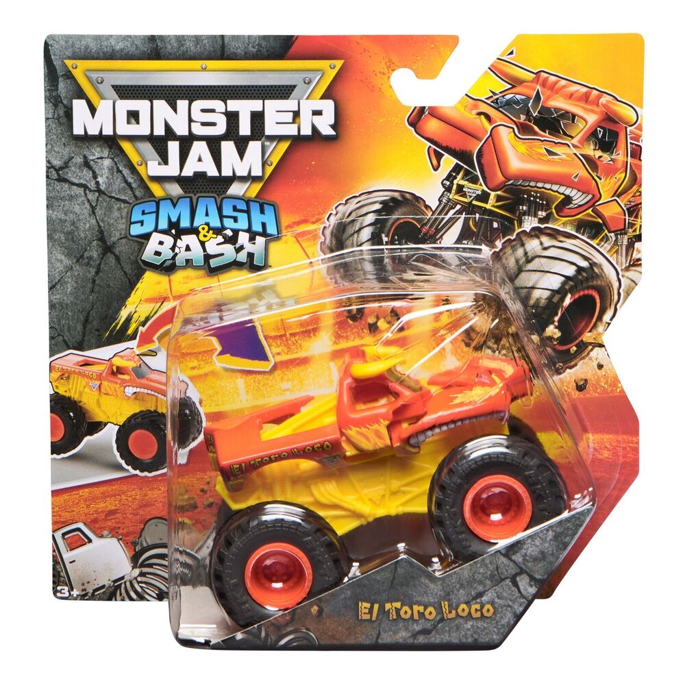 Monster Jam 1:64 Smash & Bash EI Toro Loco Serie 01