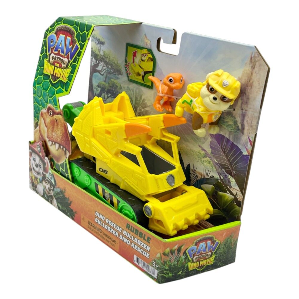 Paw Patrol The Dino Movie - Rubble Dino Rescue Bulldozer