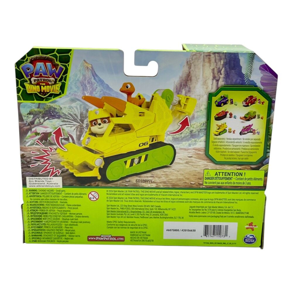Paw Patrol The Dino Movie - Rubble Dino Rescue Bulldozer