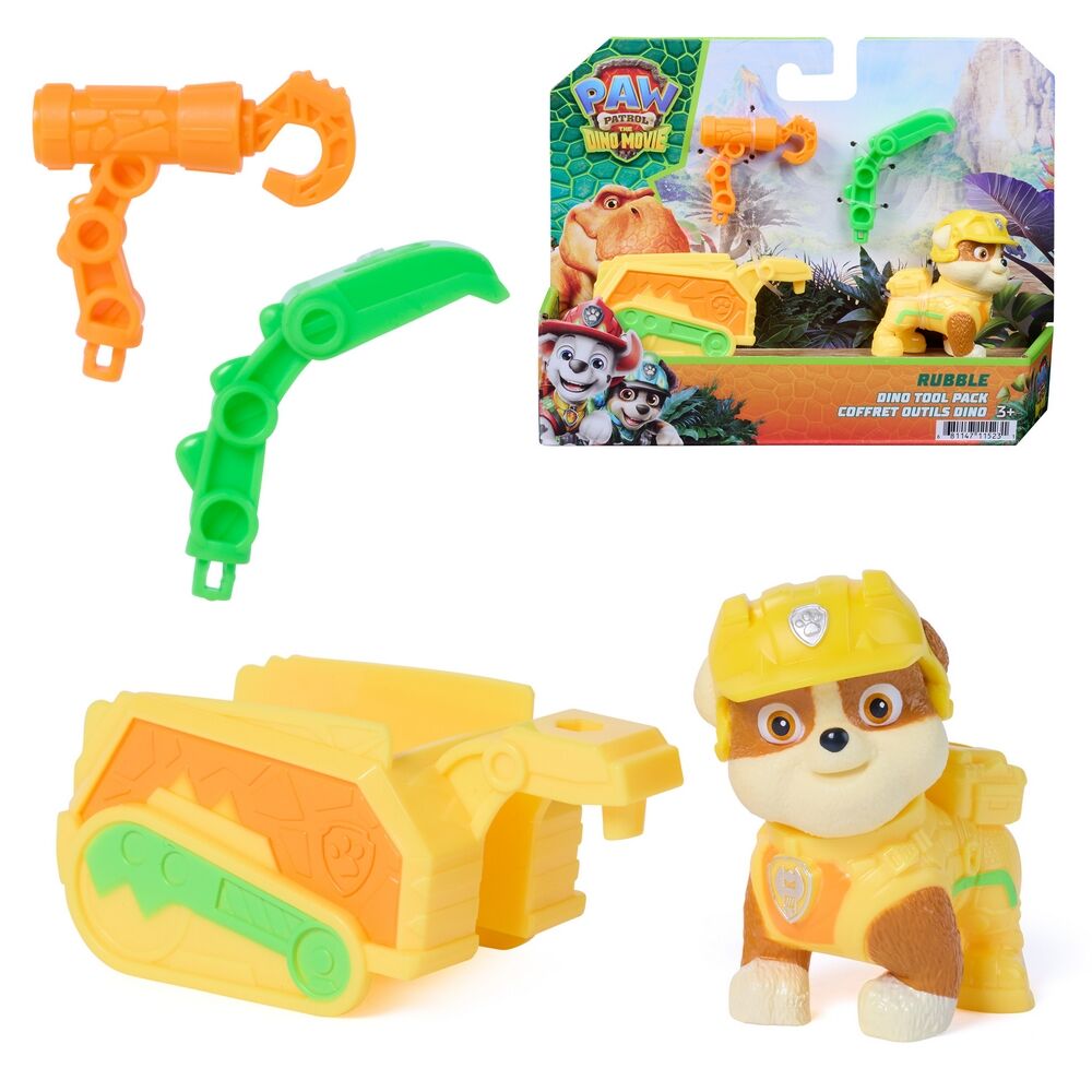 Paw Patrol The Dino Movie Dino Tool Pack - Rubble