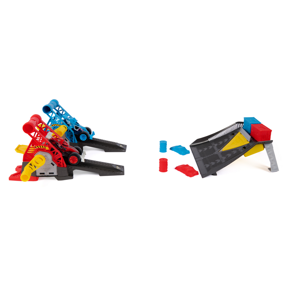 Monster Jam 1:64 Monster Motor Rev-up Raveway Playset