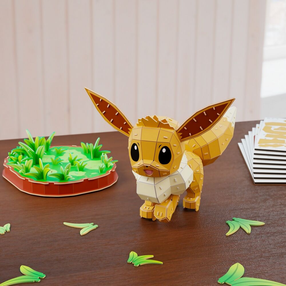 4D Build Pokemon Eevee 3D Puzzle Model Kit  238 Pieces