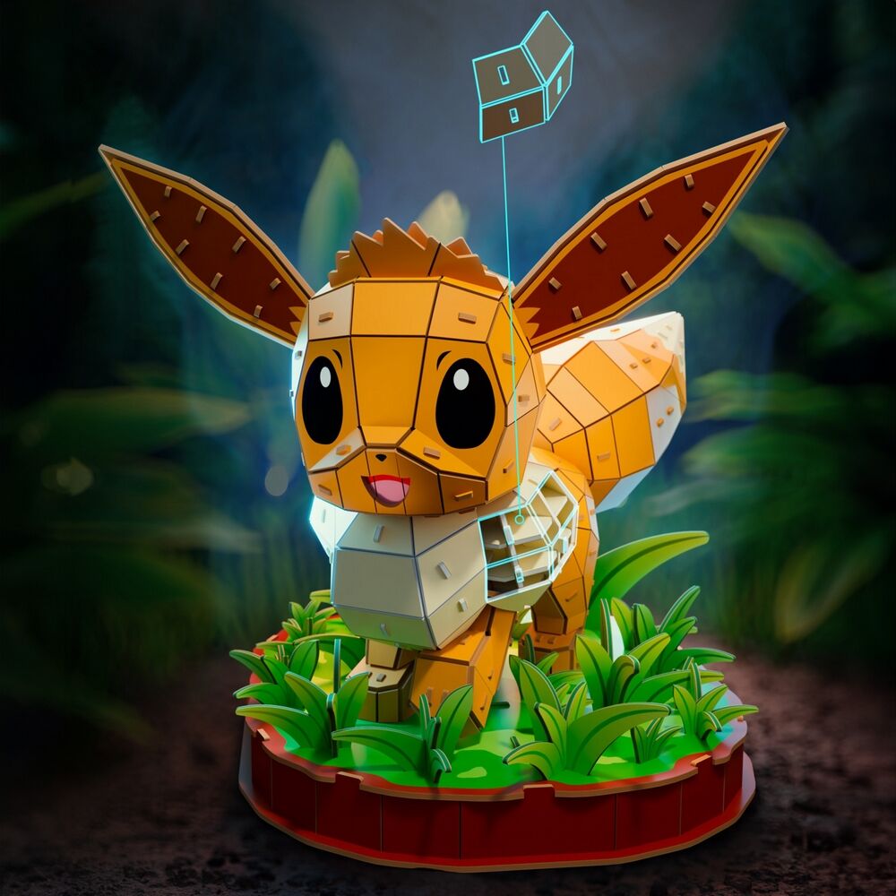4D Build Pokemon Eevee 3D Puzzle Model Kit  238 Pieces