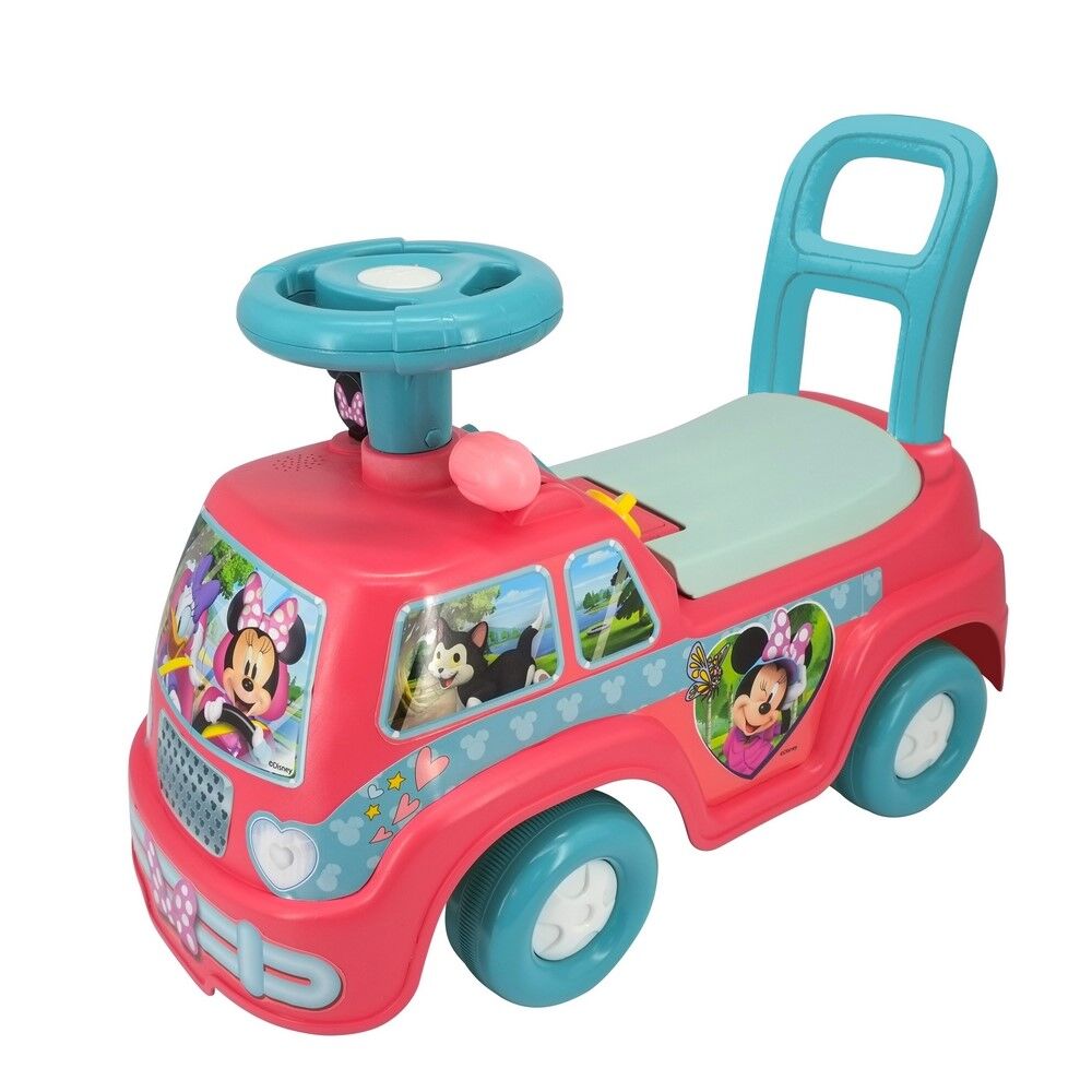 Kiddieland Disney Junior Minnie Mouse Light 'N' Sounds Minnie's Camping Van Ride On