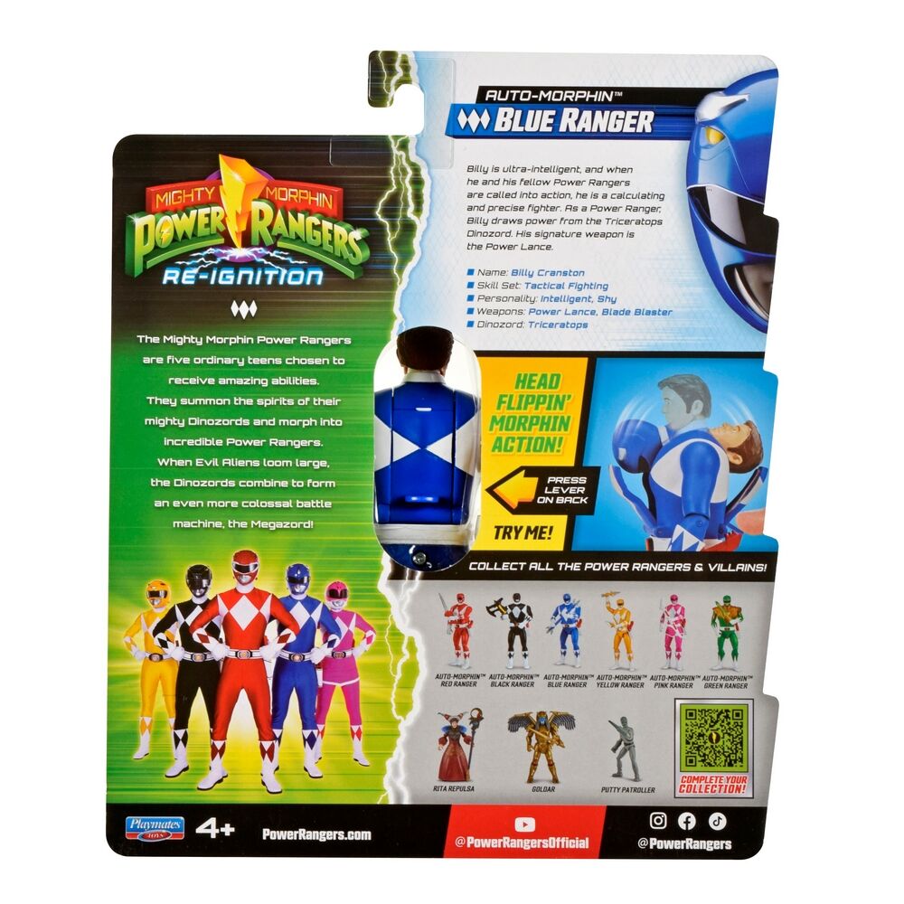 Mighty Morphin Power Rangers Re-Ignition- Auto-Morphin Blue Ranger