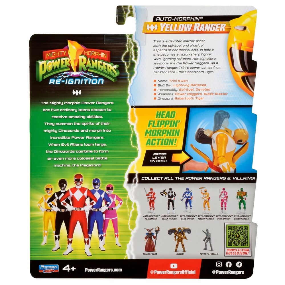 Mighty Morphin Power Rangers Re-Ignition - Auto Morphin Yellow Ranger