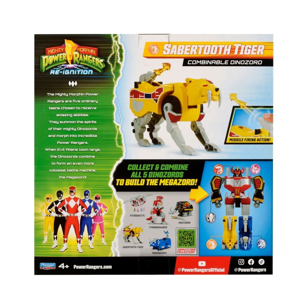 Mighty Morphin Power Ranger Re-ignition Combinable Dinozord -Sabertooth Tiger