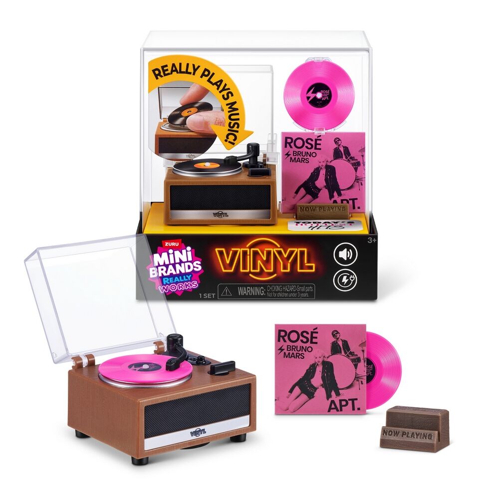 ZURU Mini Brands Mini Vinyls Playset Series 1  Really Plays Music