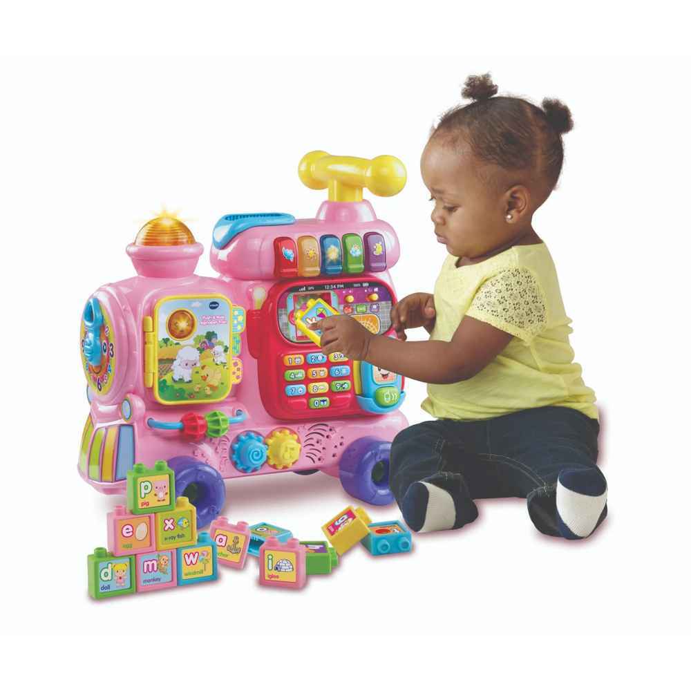 Vtech Baby - Push & Ride Alphabet Train (Pink)